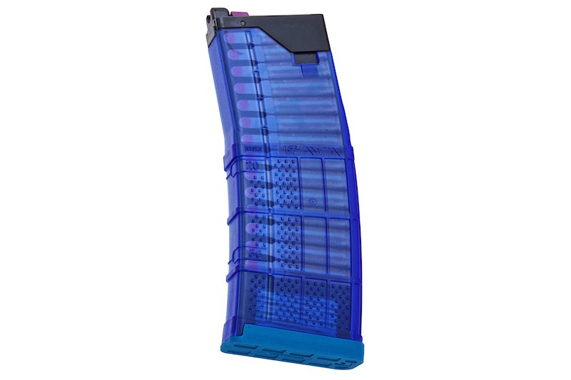EMG (by CYMA) Lancer Systems L5AWN 30rds Gas Magazine for Tokyo Marui MWS GBB Airsoft (300BLK/ Blue)