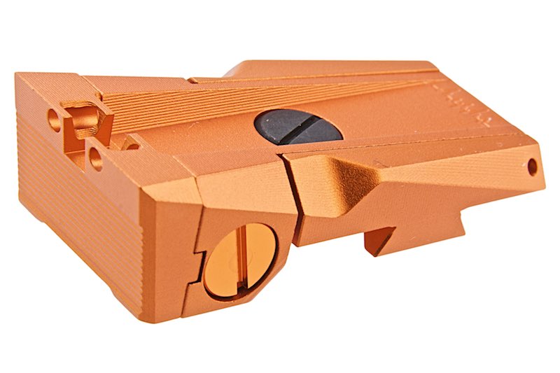 Dr. Black Aluminum Optic Rear Sight For Tokyo Marui Hi Capa 5.1 GBB Airsoft (Orange)