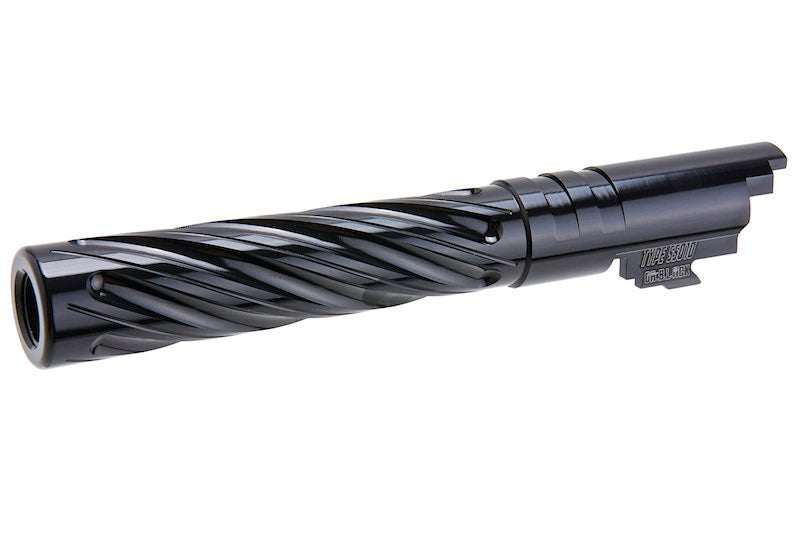Dr. Black 6063 Aluminum Spiral Storm Outer Barrel For Hi-Capa 5.1 GBB Airsoft