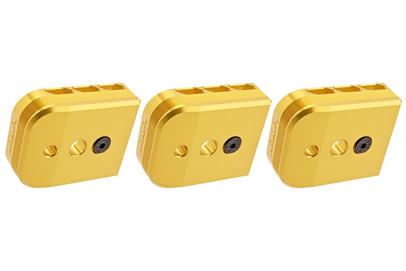 Dr. Black Aluminum Type B Magazine Base For Tokyo Marui Hi Capa 5.1 GBB Airsoft (Gold)