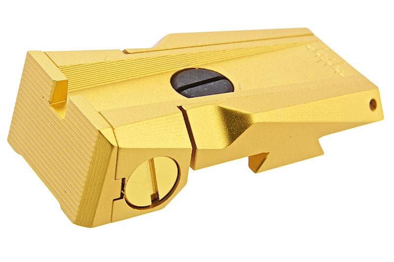 Dr. Black Aluminum Rear Iron Sight For Tokyo Marui Hi Capa 5.1 GBB Airsoft (Gold)