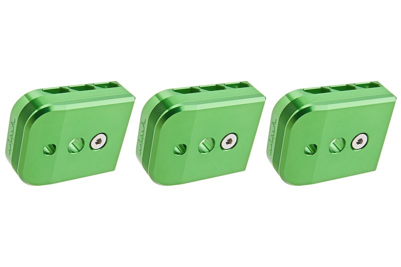 Dr. Black Aluminum Type B Magazine Base For Tokyo Marui Hi Capa 5.1 GBB AIrsoft (Green)