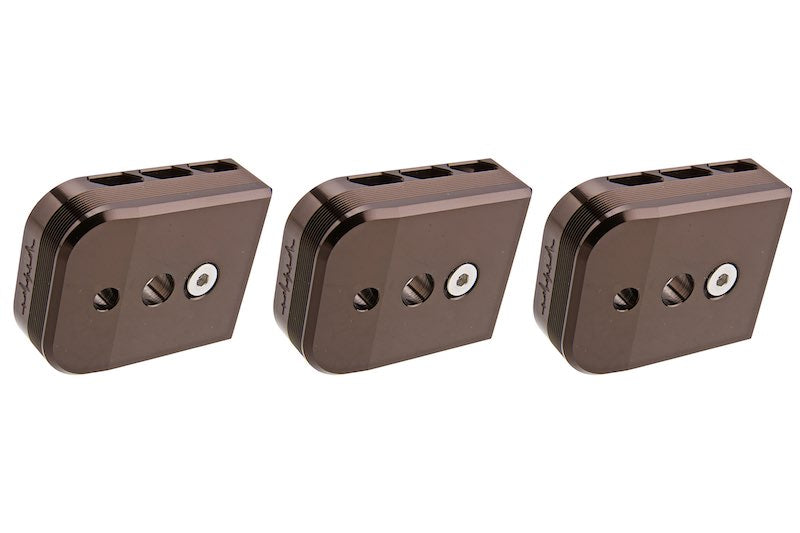 Dr. Black Aluminum Type B Magazine Base For Tokyo Marui Hi Capa 5.1 GBB AIrsoft (Tan)