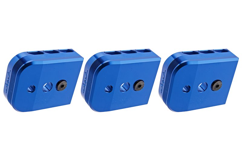 Dr. Black Aluminum Type B Magazine Base For Tokyo Marui Hi Capa 5.1 GBB AIrsoft (Blue)