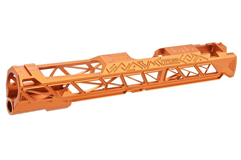 Dr. Black Aluminum Type 800 Slide For Tokyo Marui Hi Capa 5.1 GBB Airsoft (Orange)