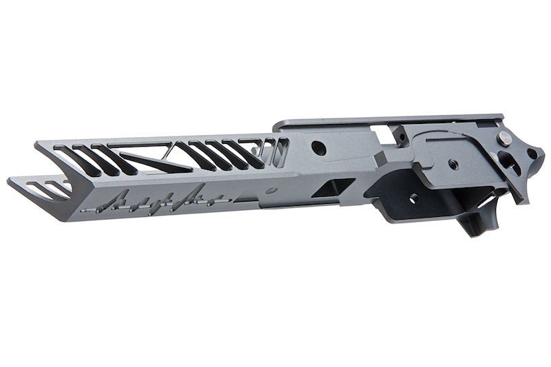 Dr. Black CNC Aluminum 4.3 inch Frame For Tokyo Marui Hi Capa GBB Airsoft (Type 1/ Grey)