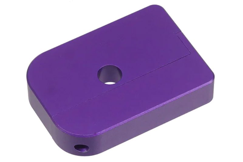 AIP CNC Aluminum Puzzle Magazine Base For Tokyo Marui Hi Capa GBB Airsoft (Purple)
