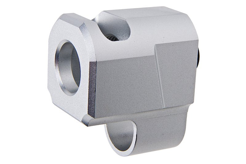 Revanchist Airsoft ST Style Compensator For Hi Capa GBB Airsoft (11mm CW to 14mm CCW/ Silver)