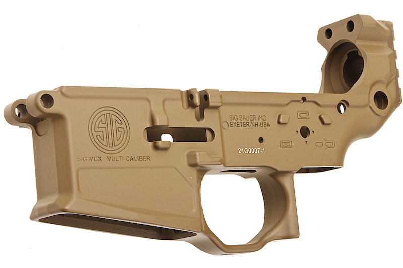 SIG Sauer (by SIG AIR & VFC) Original Lower Receiver For MCX VIRTUS AEG Airsoft (Tan/ Part # 02-1)