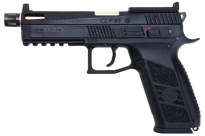 KJ Works P-09 Gas Optics Ready GBB Airsoft Pistols (Threaded Outer Barrel)