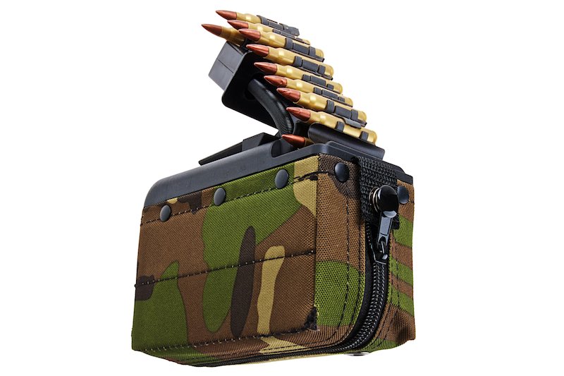 Battleaxe x T8 2000 rds Sound Control Drum Magazine For A&K M249 AEG (Turbine System/ Woodland)