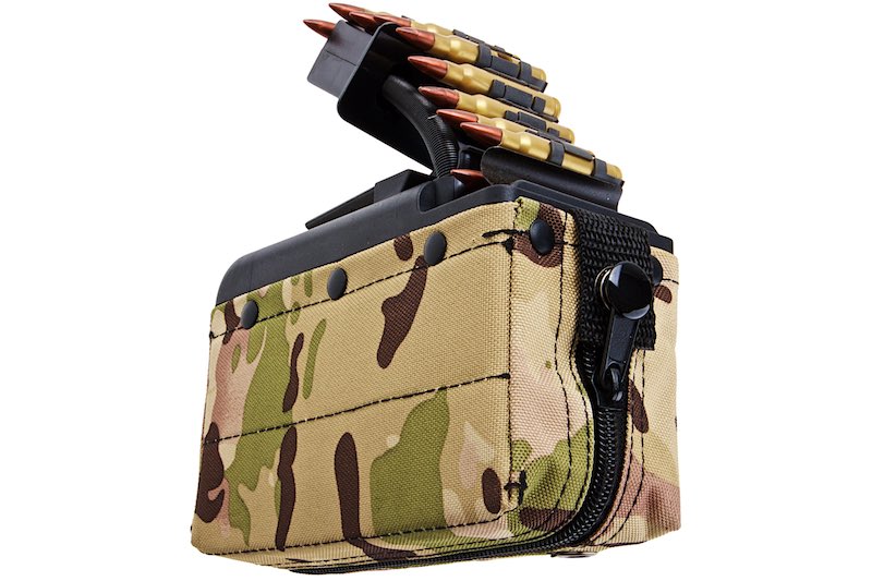 Battleaxe x T8 2000 rds Sound Control Drum Magazine For A&K M249 AEG (Turbine System/ Multicam)