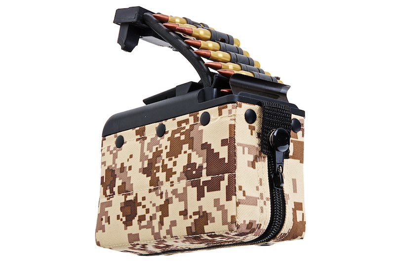 Battleaxe x T8 2000 rds Sound Control Drum Magazine For A&K MK46 Mod 0 Minimi AEG (Turbine System/ D