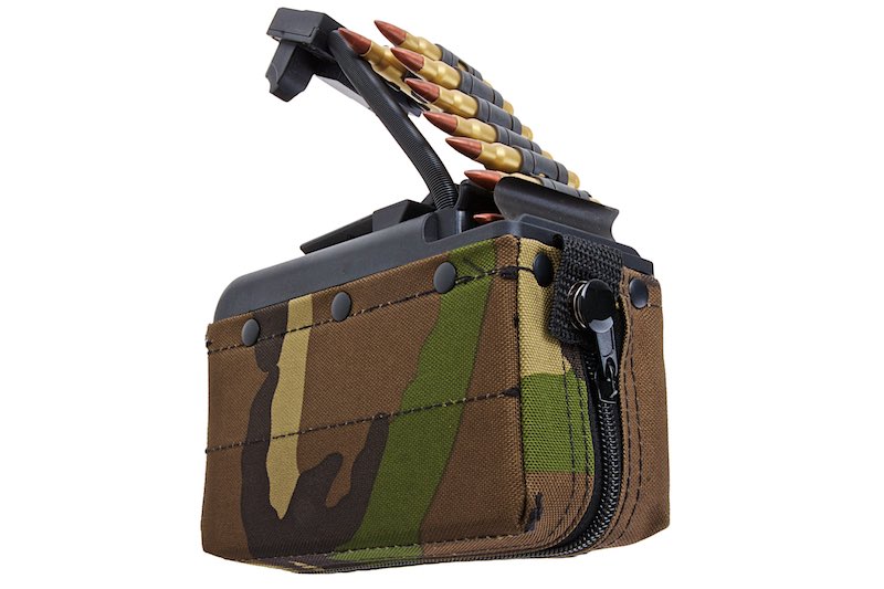 Battleaxe x T8 2000 rds Sound Control Drum Magazine For A&K MK46 Mod 0 Minimi AEG (Turbine System/ W