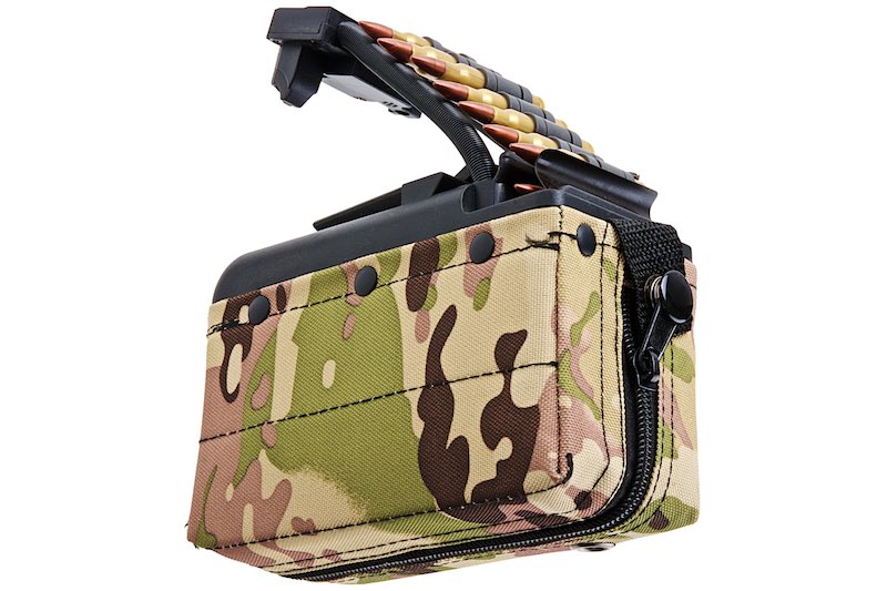 Battleaxe x T8 2000 rds Sound Control Drum Magazine For A&K MK46 Mod 0 Minimi AEG (Turbine System/ M