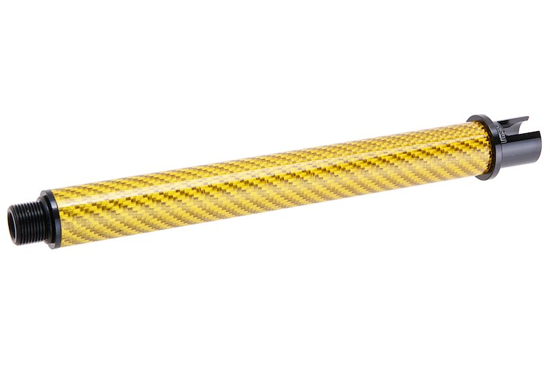 Dr. Black Carbon Fiber 7 inch Outer Barrel For Tokyo Marui MWS Airsoft GBB (Gold)