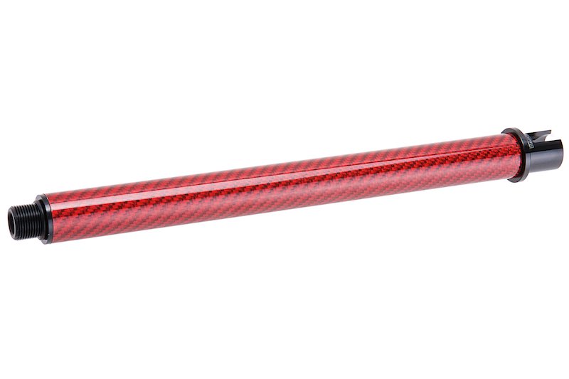 Dr. Black Carbon Fiber 9 inch Outer Barrel For Tokyo Marui MWS Airsoft GBB (Red)