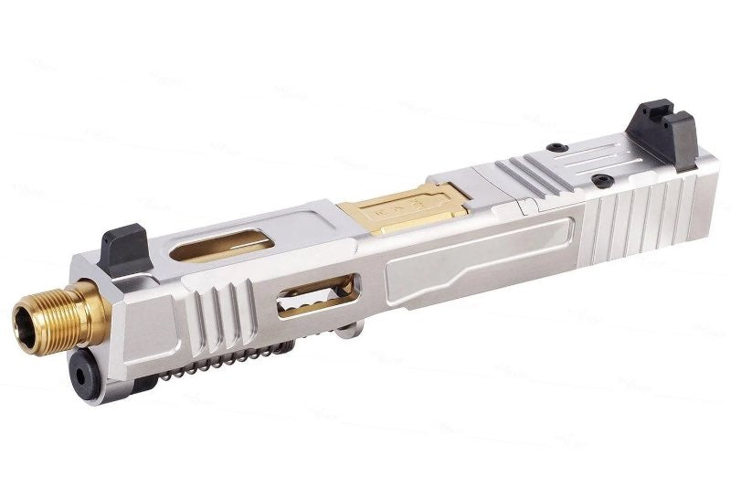 VFC Aluminum Fowler Industries MKII Complete Upper Slide Set For Glock 19 Gen 4 GBB Airsoft (Stainle