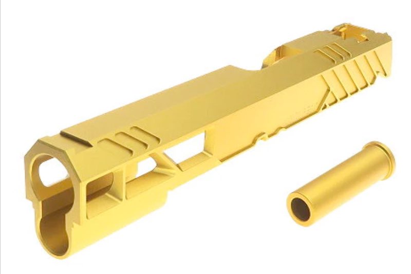Dr.Black Type 507 Aluminum Slide For Tokyo Marui Hi Capa 5.1 GBB Airsoft Pistol (Gold)