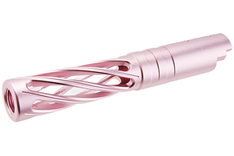 Dr.Black 6063 Aluminum Outer Barrel For Hi-Capa 4.3 GBB Airsoft (Type-Dinging/ Pink)