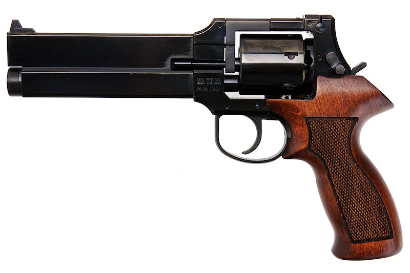 Marushin 6 inch Mateba Gas Revolver (Heavyweight Wood Grip Ver./ W Deep Black)