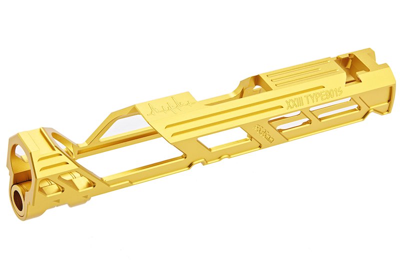 Dr.Black Type 901S Aluminum Slide For Tokyo Marui Hi Capa 4.3 GBB Airsoft Pistol (Gold)