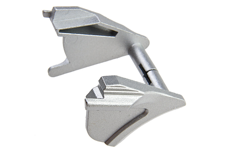 Nine Ball Custom Double Safety Lever for Tokyo Marui Hi-Capa 5.1/4.3 GBB (Silver)