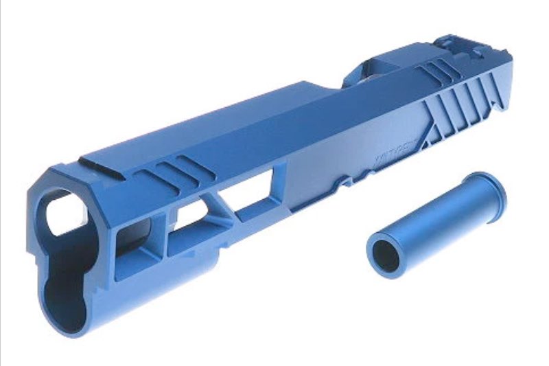 Dr.Black Type 507 Aluminum Slide For Tokyo Marui Hi Capa 5.1 GBB Airsoft Pistol (Blue)