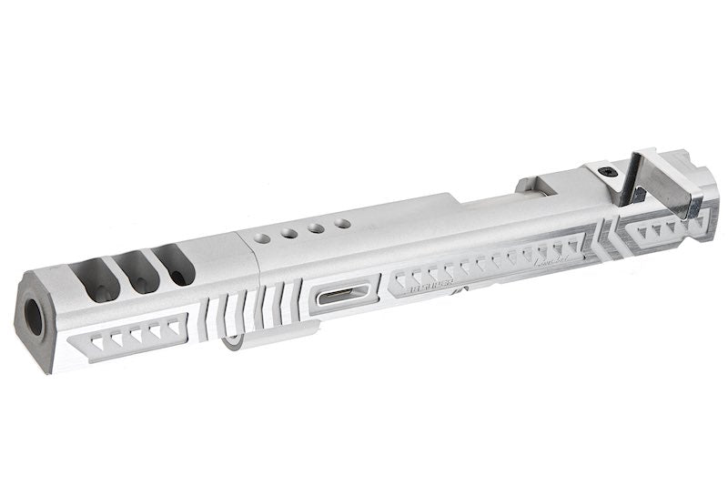 Airsoft Masterpiece Limcat SaberCat Open Slide for Tokyo Marui Hi Capa Airsoft Pistol (Silver)