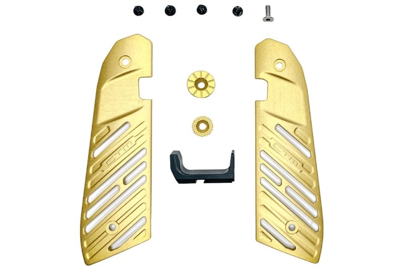 CTM TAC Aluminum Accessories Grip Panel For Action Army AAP 01 Airsoft Pistol w/ FUKU-2 Frame (Gold)