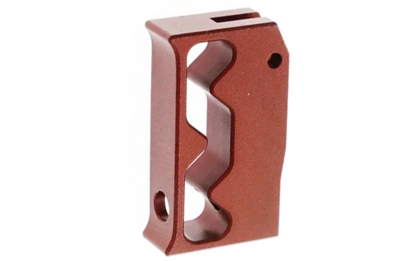 Revanchist Airsoft Type A Aluminum Flat Trigger For Hi Capa GBB Airsoft (Red)