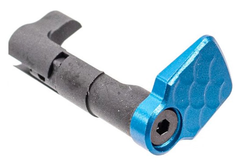 Revanchist Airsoft Aluminum Type A Magazine Release Set For Hi Capa GBB (Blue)