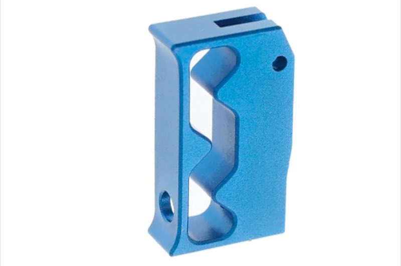 Revanchist Airsoft Type A Aluminum Flat Trigger For Hi Capa GBB Airsoft (Blue)