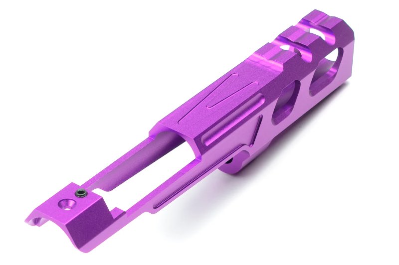 Novritsch Custom CNC Front Slide V1 For SSP5 GBB Airsoft Pistol (6 inch/ Purple)