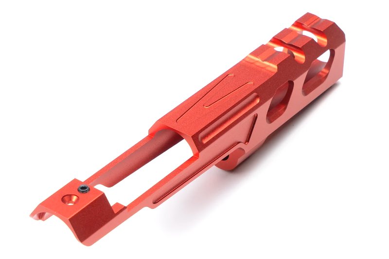 Novritsch Custom CNC Front Slide V1 For SSP5 GBB Airsoft Pistol (6 inch/ Red)