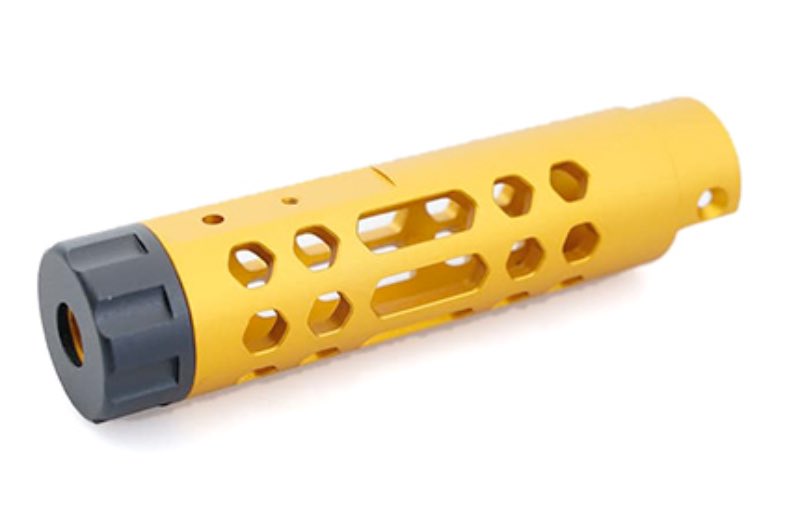 5KU Aluminum Type A Outer Barrel For Action Army AAP 01 GBB Airsoft Pistol (Gold)