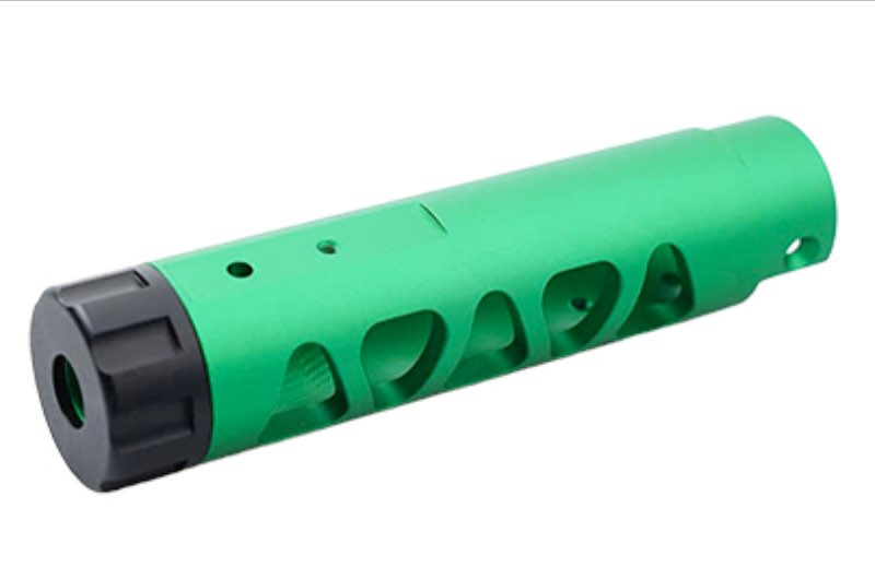 5KU Aluminum Type D Outer Barrel For Action Army AAP 01 GBB Airsoft Pistol (Green)