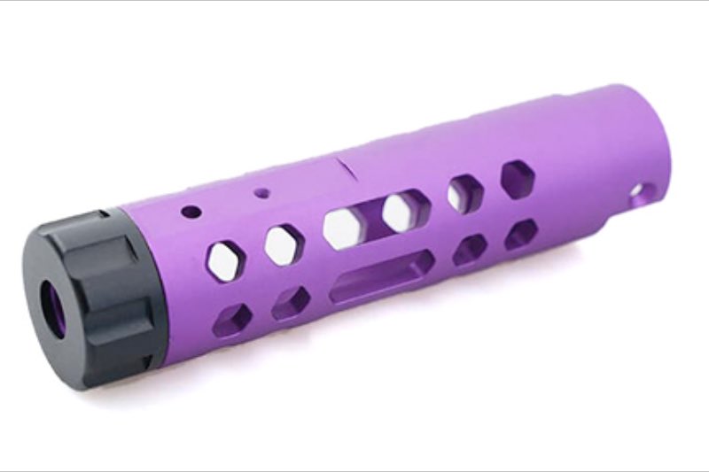 5KU Aluminum Type A Outer Barrel For Action Army AAP 01 GBB Airsoft Pistol (Purple)