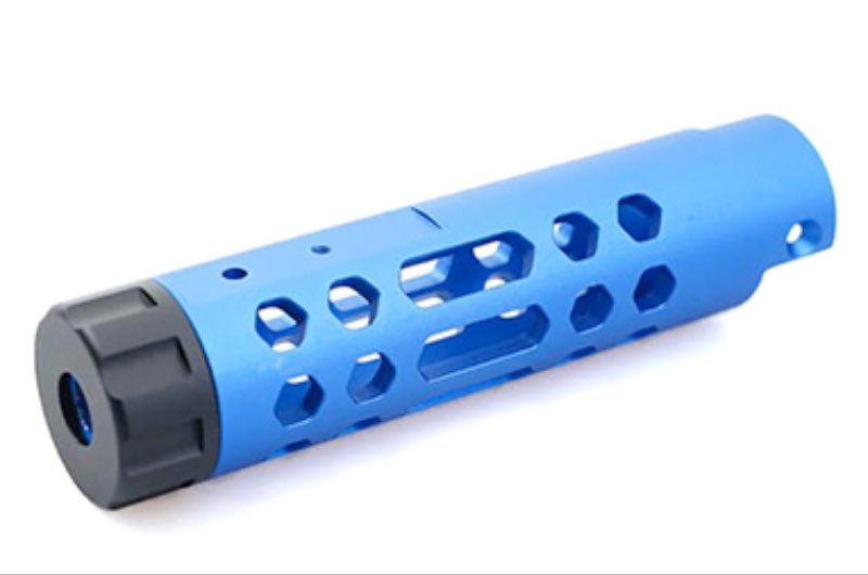 5KU Aluminum Type A Outer Barrel For Action Army AAP 01 GBB Airsoft Pistol (Blue)