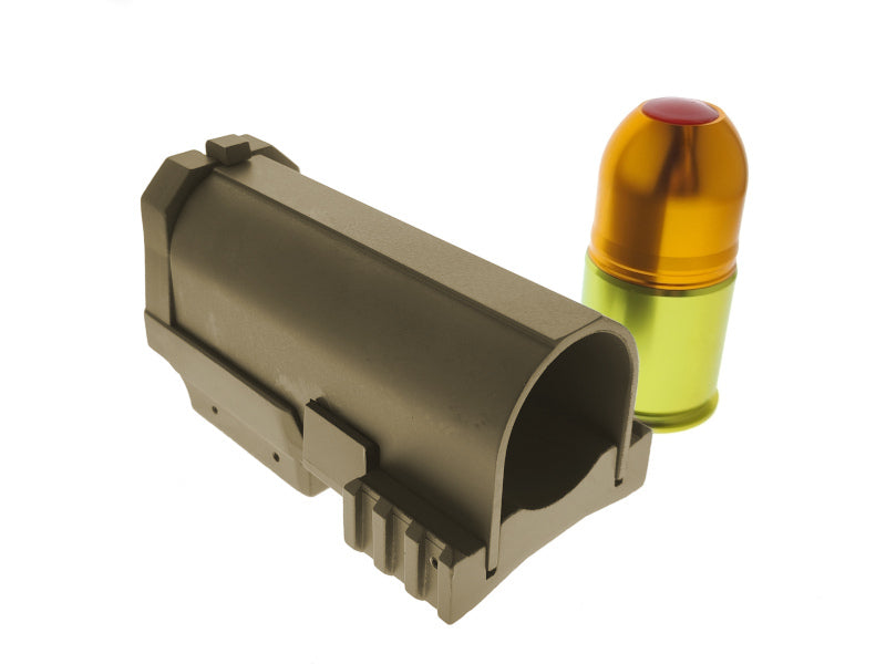 Army Force Metal 40mm Grenade Launcher (w/ 40mm BB Shower Gas Cartridge, DE)