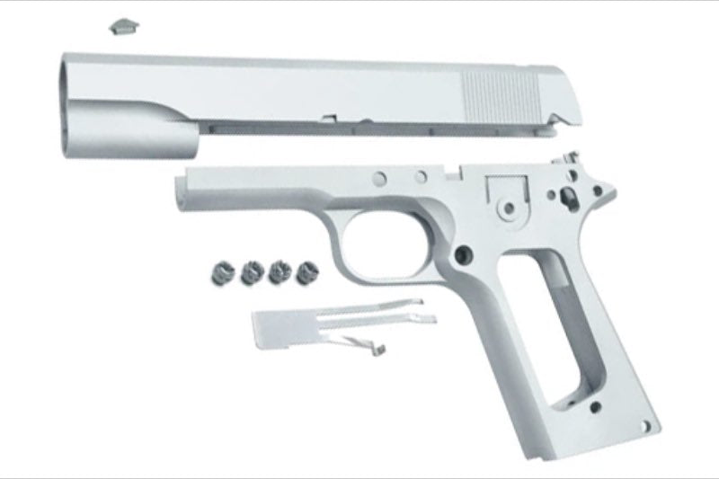 Guarder Aluminum Slide & Frame For Tokyo Marui 1911 Series '70 GBB Airsoft Pistol (No Marking/ SV)