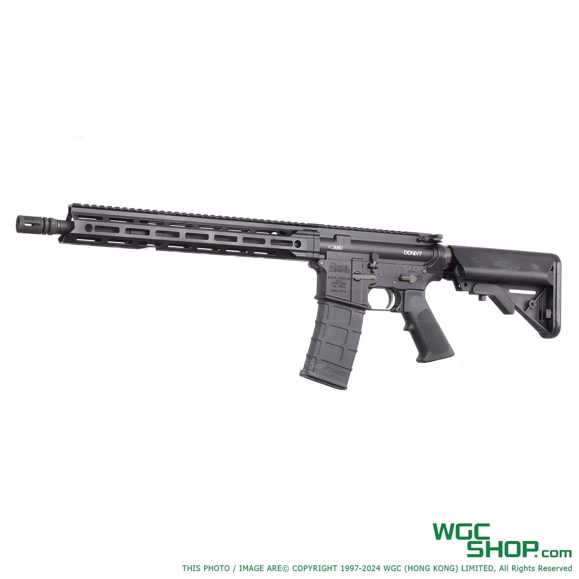 GHK DD MFR / V7 14.5 Inch V3 GBB Airsoft - BLACK