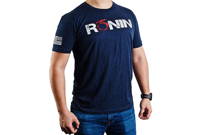 Ronin Tactics 'Vintage' T-Shirt (Midnight Navy Blue/ XL)