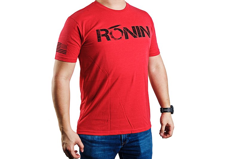 Ronin Tactics 'Vintage' T-Shirt (Red/ M)
