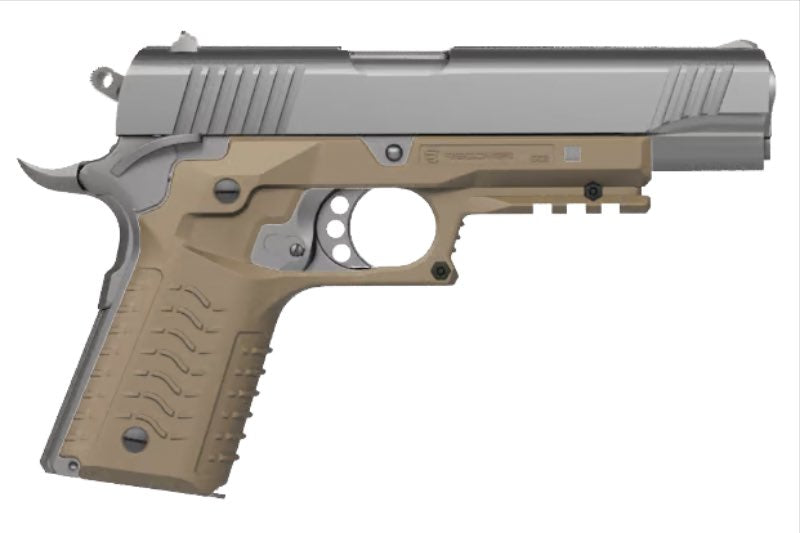 Recover Tactical CC3H Grip and Rail System For 1911 Series (Tan)