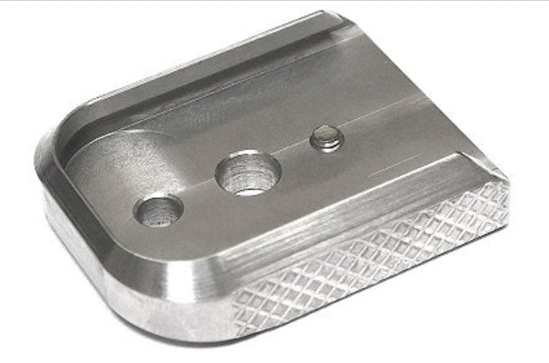 Dr.Black Steel Magazine Base For Tokyo Marui Hi Capa GBB (Silver)