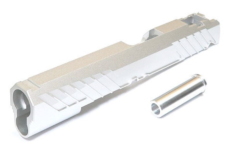Dr.Black Aluminum Type 300 Slide For Tokyo Marui Hi Capa 5.1 GBB Airsoft (Silver)
