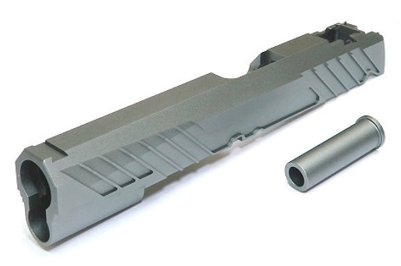 Dr.Black Type 300 Aluminum Slide For Tokyo Marui Hi Capa 5.1 GBB Airsoft Pistol (Grey)