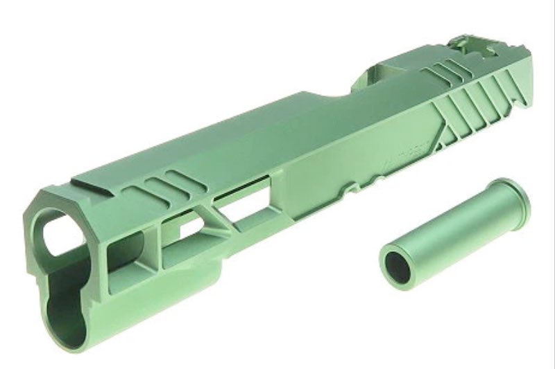 Dr.Black Type 507 Aluminum Slide For Tokyo Marui Hi Capa 5.1 GBB Airsoft Pistol (Green)