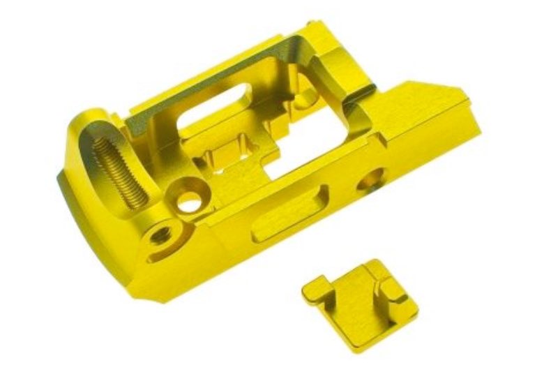 COWCOW Technology Aluminum Enhanced Trigger Housing For Action Army AAP 01 GBB Airsoft Pistol (Gold)